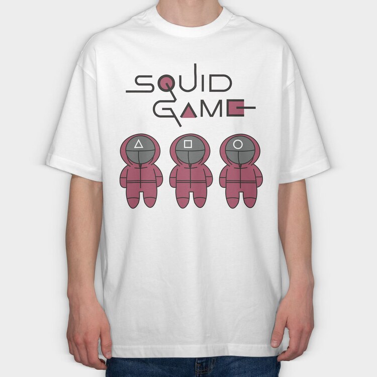 Squid Game Squad, Tricou Oversize Barbati (Unisex)