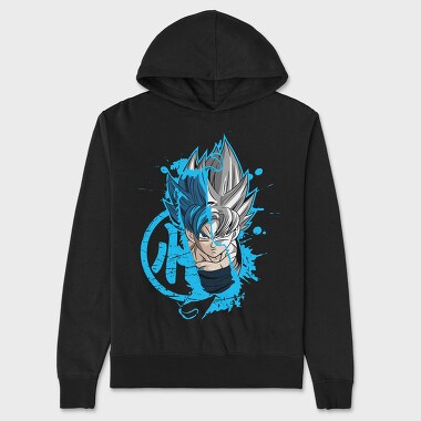 Super Saiyan Blue Burst, Hanorac Oversize Barbati (Unisex)