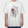 Red Rose Queen, Tricou Oversize Barbati (Unisex)
