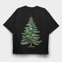 Fir Tree Spirit, Tricou Oversize Barbati (Unisex)