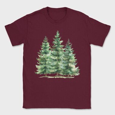 Fir Trees Clump, Tricou Barbati (Unisex)