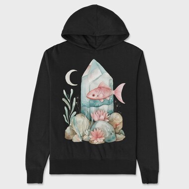 Fish Crystal Ocean, Hanorac Oversize Barbati (Unisex)