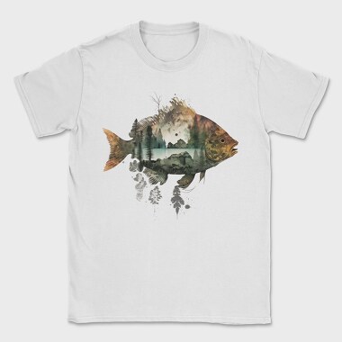 Fish Forest Silhouette, Tricou Barbati (Unisex)
