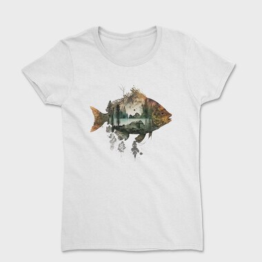 Fish Forest Silhouette, Tricou Femei