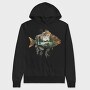 Fish Forest Silhouette, Hanorac Oversize Barbati (Unisex)
