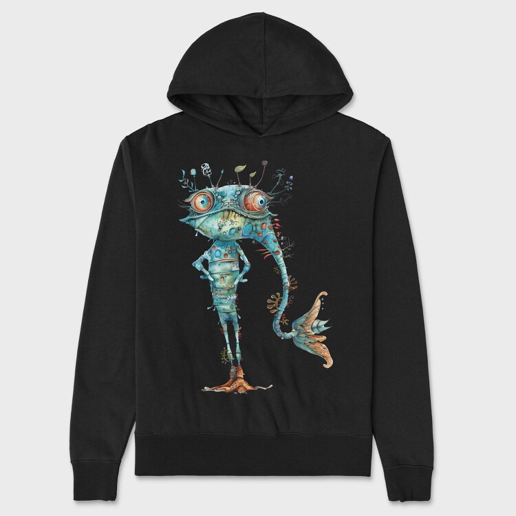Fish Monster Tail, Hanorac Oversize Barbati (Unisex)