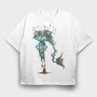 Fish Monster Tail, Tricou Oversize Barbati (Unisex)