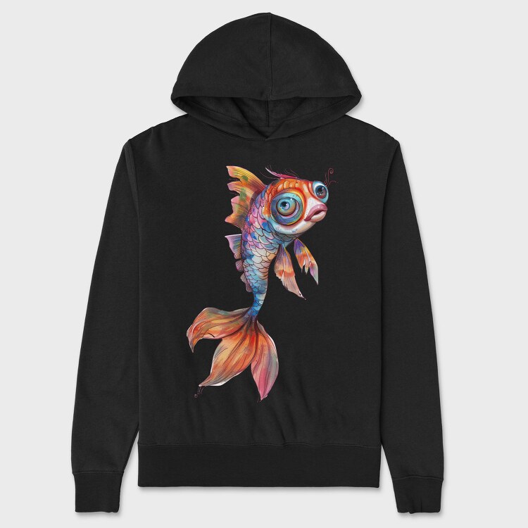 Fish Tail Art, Hanorac Oversize Barbati (Unisex)