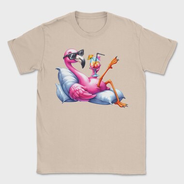 Flamingo Drink Cooler, Tricou Barbati (Unisex)