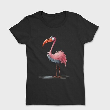 Flamingo Feet Cartoon, Tricou Femei