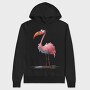 Flamingo Feet Cartoon, Hanorac Oversize Barbati (Unisex)