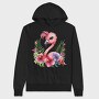 Flamingo Flowers Sublimation, Hanorac Oversize Barbati (Unisex)