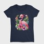 Flamingo Tropical Flowers, Tricou Femei