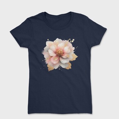 Floral Gold Glow, Tricou Femei