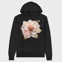 Floral Gold Glow, Hanorac Oversize Barbati (Unisex)