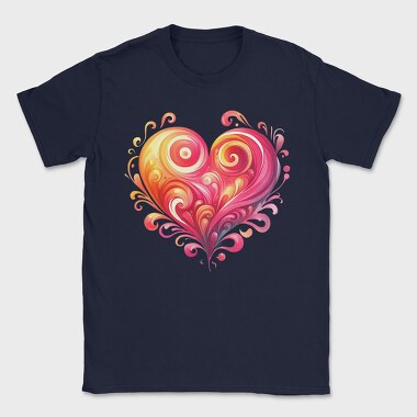 Floral Heart Sublimation, Tricou Barbati (Unisex)