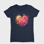 Floral Heart Sublimation, Tricou Femei