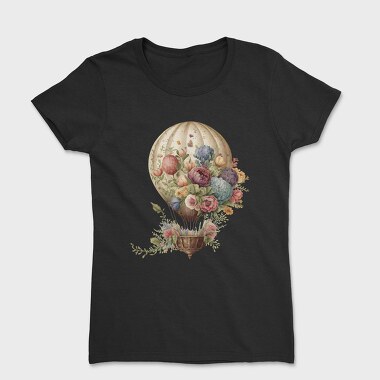 Floral Hot Balloon, Tricou Femei
