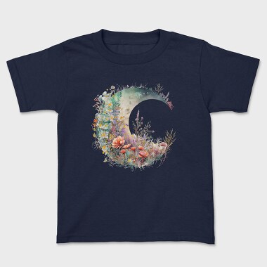 Floral Moon Circle, Tricou Copii