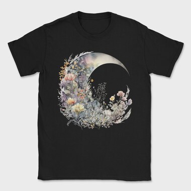 Floral Moon Nature, Tricou Barbati (Unisex)