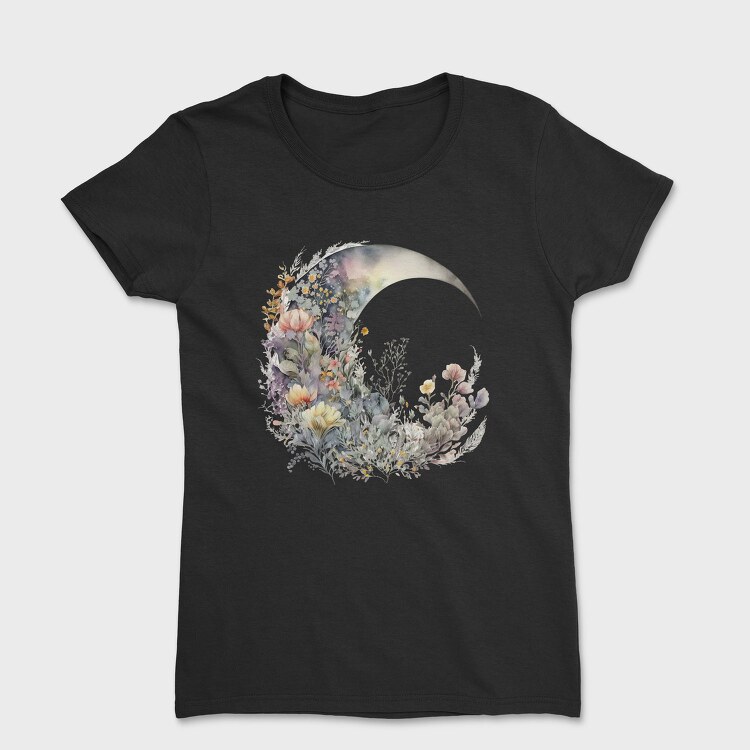 Floral Moon Nature, Tricou Femei