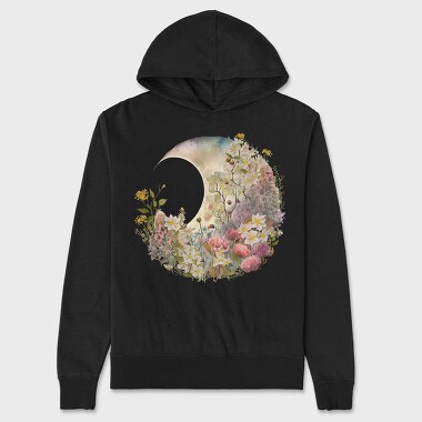 Floral Night Gardener, Hanorac Oversize Barbati (Unisex)