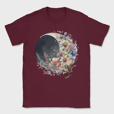 Floral Night Moonlight, Tricou Barbati (Unisex)