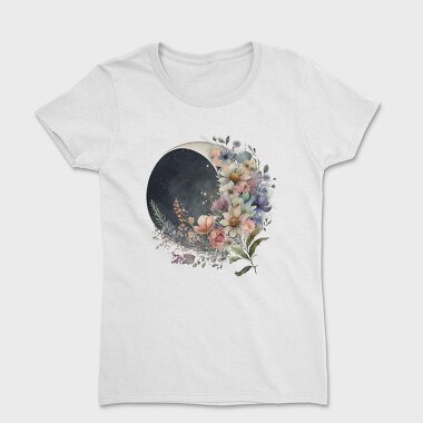 Floral Night Moonlight, Tricou Femei
