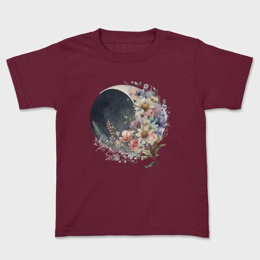 Floral Night Moonlight, Tricou Copii