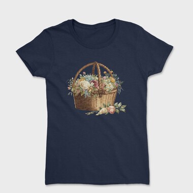 Flower Basket Blooms, Tricou Femei