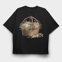 Flower Basket Blooms, Tricou Oversize Barbati (Unisex)