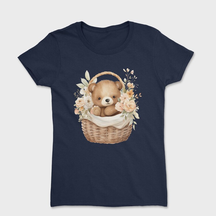 Flower Cradle Bear, Tricou Femei