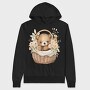 Flower Cradle Bear, Hanorac Oversize Barbati (Unisex)