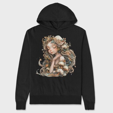 Flower Garden Serenity, Hanorac Oversize Barbati (Unisex)