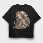 Flower Garden Serenity, Tricou Oversize Barbati (Unisex)