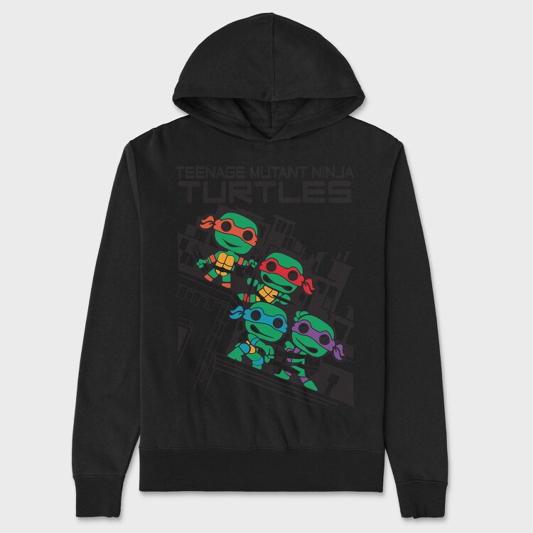 Teenage Mutant Ninja Turtles, Hanorac Oversize Barbati (Unisex)