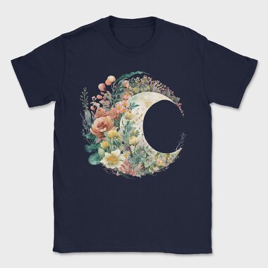 Flower Moon Circle, Tricou Barbati (Unisex)