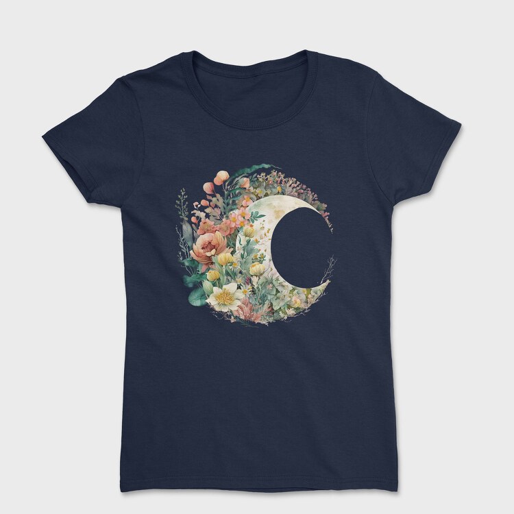 Flower Moon Circle, Tricou Femei