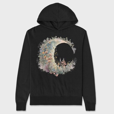 Flower Moon Garden, Hanorac Oversize Barbati (Unisex)