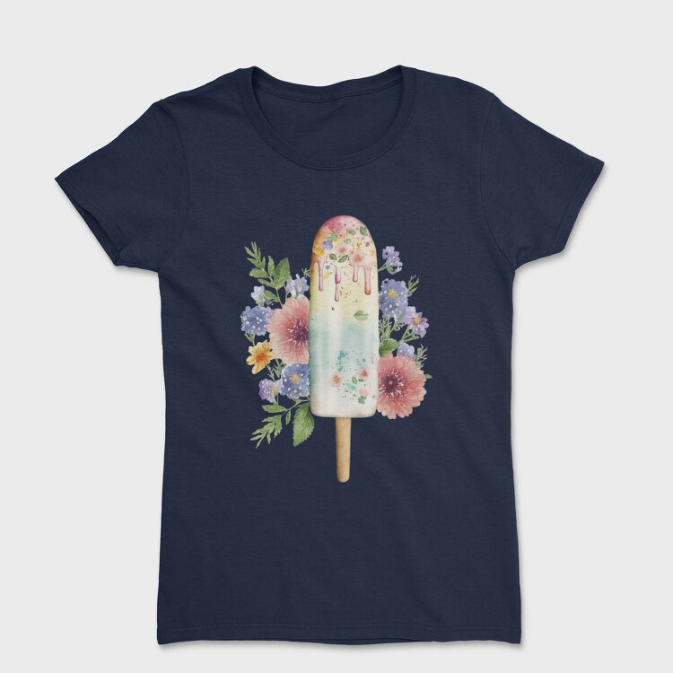Flower Popsicle Flowers, Tricou Femei