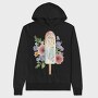 Flower Popsicle Flowers, Hanorac Oversize Barbati (Unisex)