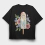 Flower Popsicle Flowers, Tricou Oversize Barbati (Unisex)