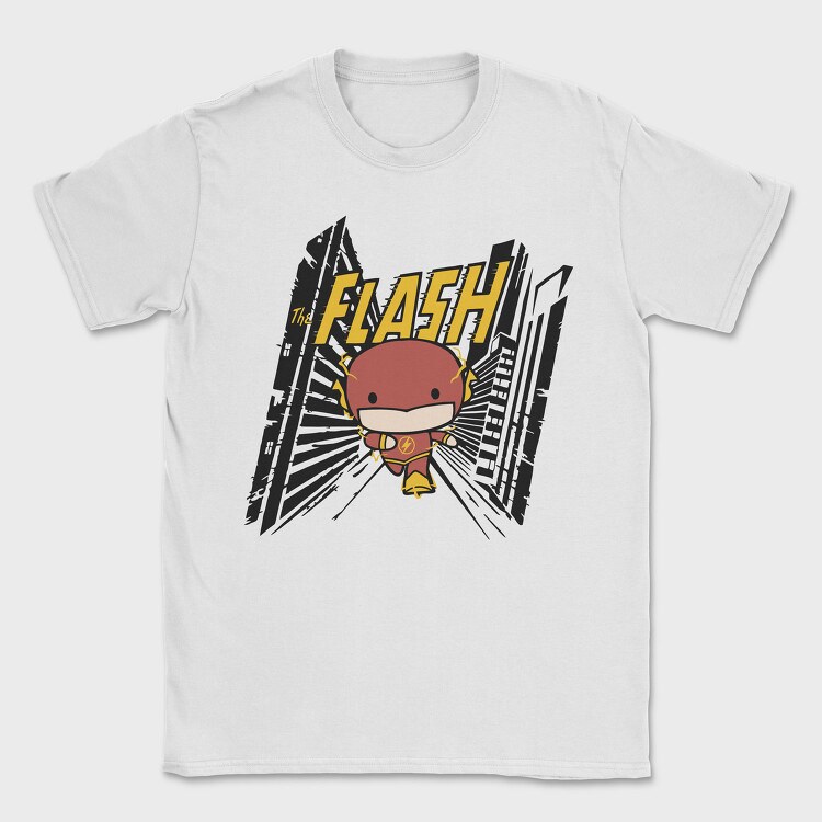 The Flash Chibi Burst, Tricou Barbati (Unisex)