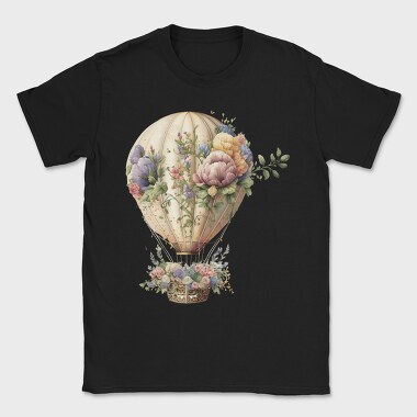 Flower Vintage Bloon, Tricou Barbati (Unisex)