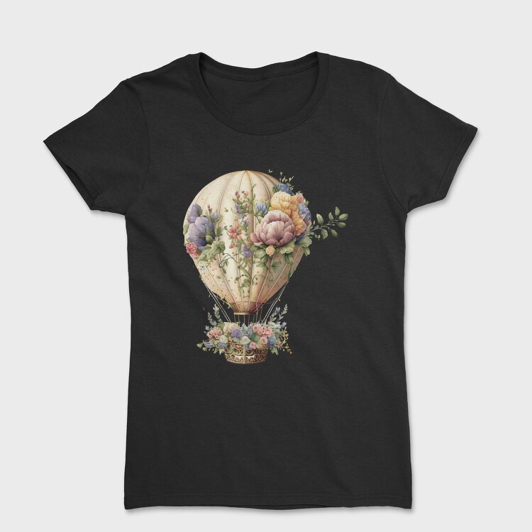 Flower Vintage Bloon, Tricou Femei