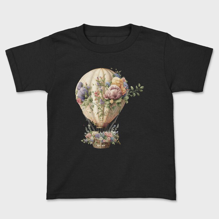 Flower Vintage Bloon, Tricou Copii