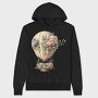 Flower Vintage Bloon, Hanorac Oversize Barbati (Unisex)