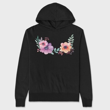 Flowers Blossom Bunch, Hanorac Oversize Barbati (Unisex)
