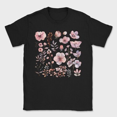 Flowers Blossoms Buds, Tricou Barbati (Unisex)