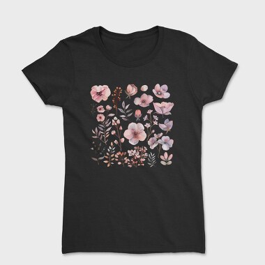 Flowers Blossoms Buds, Tricou Femei